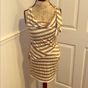 Striped summer body on dress